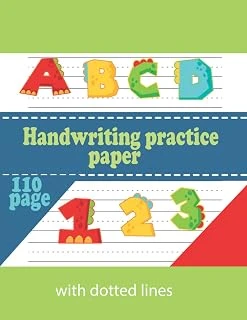 Independently Published Handwriting Practice Paper With Dotted Lines: Notebook For Writing Practice With Dotted Lines For Children ürün görseli 1