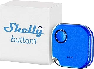 Shelly Blu Button1 | Bluetooth Kontrollü Eylem Sahne Etkinleştirme Düğmesi | Ev Otomasyonu | Ios Android Uygulaması | Uzun Pil Ömrü | Led Gösterge | Uzun Menzil ürün görseli 1