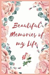 Beautiful Memories Of My Life: Peach Floral Elegant Daily Journal ürün görseli 1