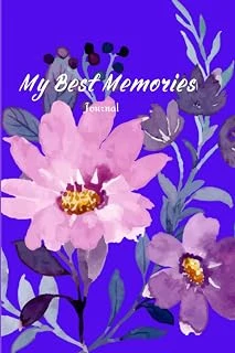 My Best Memories: Cool Purple Flower, Watercolor Flower, 150 Pages, Ideal For Mom, Dad, Kids And Flower Lovers ürün görseli 1