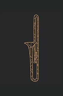 Trombone: Trumpeter Laiton De Trompette |Notebook Din A5 6X9 Pouces |Planificateur Journal Écrit Booklet |120 Pages |Lubrification Pointillés ürün görseli 1