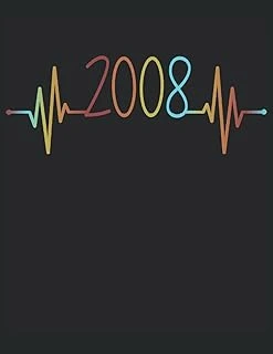 101 Mandalas - Malbuch Ekg Herzschlag Jahrgang 2008 Baujahr Heartbeat: Lustiges Herzlinie Geburtstags Geschenk - A4 (8,5X11) - 101 ... - Entspannen - Anti Stress - Zum Ausmalen ürün görseli 1