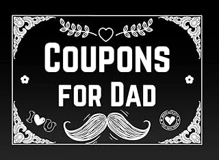 Fathers Day Gifts: Coupons For Dad: 40 Prefilled & 10 Blank Vouchers To Fill With Rewards - Booklet For A Father Who Has Everything - Personalized ... Daughter - Cute Alternative Greeting Card. ürün görseli 1