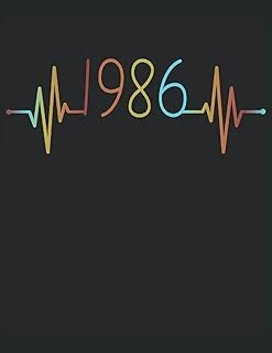 101 Mandalas - Malbuch Ekg Herzschlag Jahrgang 1986 Baujahr Heartbeat: Lustiges Herzlinie Geburtstags Geschenk - A4 (8,5X11) - 101 ... - Entspannen - Anti Stress - Zum Ausmalen ürün görseli 1