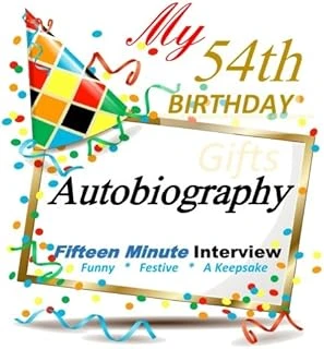 54Th Birthday Gifts: Fifteen Minute Autobiography Gift, 54Th Birthday Card In All Departments ürün görseli 1