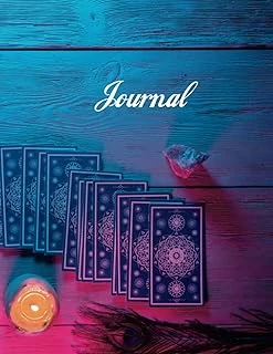 Tarot Cards On Purple Background: Lined Writing Journal ürün görseli 1
