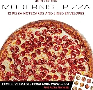 Modernist Pizza 12 Notecards & Envelopes Boxed Set ürün görseli 1