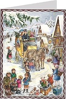 Postkarten Adventskalender "Hurra, Die Kutsche Kommt" ürün görseli 1