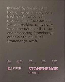 Stonehenge%100 Pamuk Orta Ağırlık Pedi, Kraft, 250Gsm, Kuru Ortam Için 15 Yaprak (11X14) ürün görseli 1