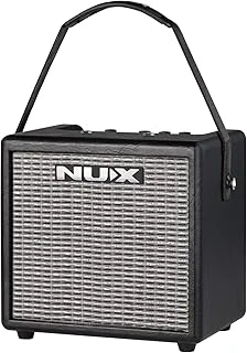 Nux Mighty 8Bt Taşınabilir Gitar Amplifikatörü (8 Watt Çıkış Gücü, Gitar Mikrofon Kanallı, Enstrüman Mikrofon Için 2 Giriş, Bluethooth Bağlantısı), Siyah ürün görseli 1