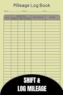 Shift & Log Mileage: Aesthetic Carbonless Paper Log | Gray Cover ürün görseli 1