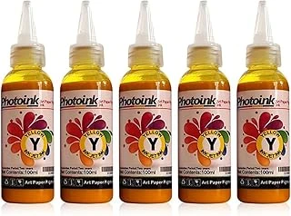 Photoink Epson Uyumlu Kuşe Mürekkebi, 500 Ml. Sari Kuşe Matbaa Mürekkebi ürün görseli 1
