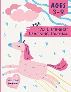 The "I'M Listening" Learning Journal Unicorn Edition Ages 3-9: Learn To Listen With Drawing (Homeschool Helper) ürün görseli 1