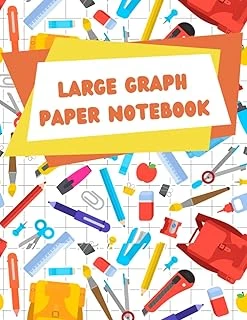 Graph Paper For Kids: Graph Paper For Multiplication, Chemistry, 4X4 Squares (8.5 X 11, 200 Pages) ürün görseli 1