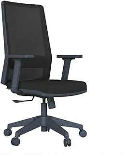 Sempre Ritim Rtm Ergonomik Fileli Çalışma Koltuğu, Ayarlanabilir Bel Kol Destekli Ofis Sandalyesi, 32 Dns Süngerli Siyah Bilgisayar Koltuğu, Terletmez File, 69X54X108 Cm, Ev Ofis ürün görseli 1