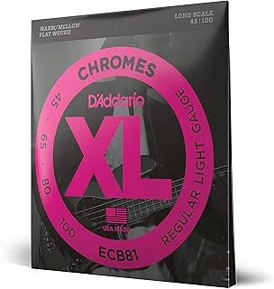 D'Addario Ecb81 Bas Gi̇tar Tel Seti̇, Chromes, Regular Light Gauge ( ürün görseli 1