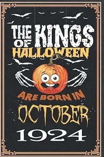 Independently Published The Kings Of Halloween Birthday Pumpkin Are Born In October 1924: 98 Th Birthday Gifts For Women Notebook | Motivational Quotes | Happy Birthday | ... Book | Personalized Birt ürün görseli 1