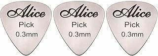 Alice Paslanmaz Çelik 0.30Mm Metal Gitar Penası - 3 Adet ürün görseli 1