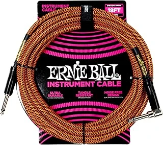 Ernie Ball Enstrüman Kablosu 18Ft - Turuncu ürün görseli 1