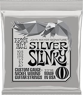 Ernie Ball John Mayer Silver Slinky Nickel Wound Elektro Gitar Telleri 10,5-47 Ölçü ürün görseli 1