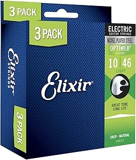 Elixir 10-46 Optiweb Ekonomik 3'Lü Set Elektro Gitar Teli (16552) ürün görseli 1