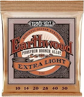 Ernie Ball Earthwood Extra Hafif Fosfor Bronz Akustik Gitar Telleri - 10-50 Kalınlık ürün görseli 1