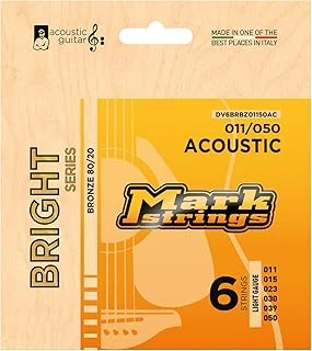 Mark Strings Bright 80/20 Bronze 11-50 Akustik Gitar Teli ürün görseli 1