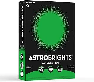 Astrobrights® Renkli Çok Kullanımlı Baskı Fotokopi Kağıdı, Mektup Boyutu (8 1/2 "X 11"), 10,9 Kg, Gama Yeşili, 500 Yaprak Ream ürün görseli 1
