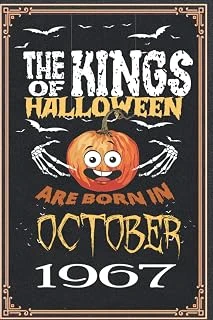 Independently Published The Kings Of Halloween Birthday Pumpkin Are Born In October 1967: 55 Th Birthday Gifts For Women Notebook | Motivational Quotes | Happy Birthday | ... Book | Personalized Birt ürün görseli 1
