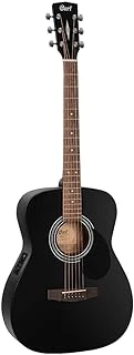 Cort İnce Kasa Elektro Akustik Gitar Af510E-Bks (Mat Siyah) ürün görseli 1