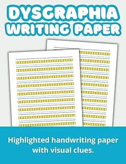 Independently Published Dysgraphia Writing Paper | Highlighted Handwriting Paper | Visual Cues With Colored Lines: Adaptive Handwriting Paper For Young Learners. ürün görseli 1