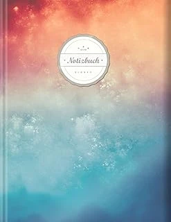 Blanko Notizbuch (©Star, A4, 156 Seiten, Softcover) || Mit Register + Seitenzahlen || Leeres Notizheft Zum Selbstgestalten, Zeichenbuch, Skizzenbuch, Blankobuch, Malbuch „Himmel & Hölle“ ürün görseli 1