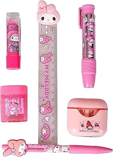 My Melody 6 Parça Kırtasiye Seti, Pods/Kulaklık Tasarımı, Dekomus Islak Mendil Hediyeli ürün görseli 1