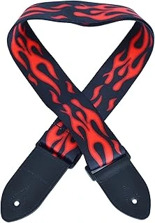 Rjgaf Gitar Askısı Fire (88-146 Cm) Guitar Strap With Ends For Acoustic Electric Classical Guitar ürün görseli 1