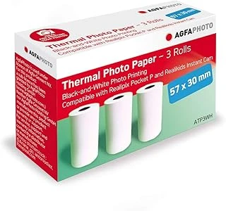 Agfaphoto Realipix 3 Rulo Siyah-Beyaz Termal Yazıcı Kağıdı, Realipix P Pocket Yazıcılar Için Uygun ürün görseli 1