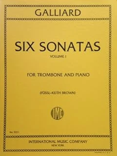 Galliard: Six Sonatas, Vol. 1, For Trombone And Piano ürün görseli 1