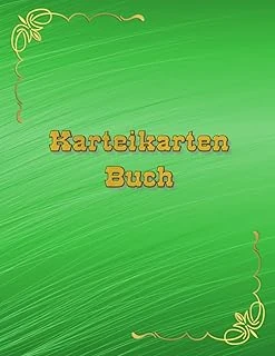 Independently Published Karteikarten Buch 100 Seiten A4 Für Viele Berufe Geeignet Karteikartenbuch Arzt Hno Hausarzt Arztpraxis Physiotherapie Facharzt Zahnarzt ... Notizbuch Grün 02 (German Edition) ürün görseli 1