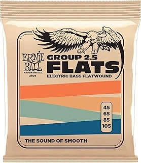 Ernie Ball Flatwound Group 2.5 Elektrikli Bas Teli, Kalınlık 45 – 105 ürün görseli 1
