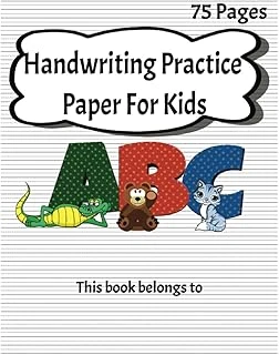 Independently Published Handwriting Practice Paper For Kids: Landscape, 75 Pages, 8.5"X11" ürün görseli 1