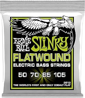 Ernie Ball Normal Slinky Flatwound Elektrik Bas Telleri, Ölçü 50-105 ürün görseli 1
