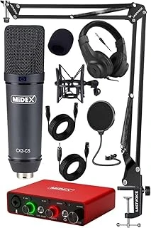 Stüdyo Ekipmanları Exclusive Paket-2 Cx2 Mikrofon Glx-700Rd Ses Kartı Stüdyo Kayıt Seti ürün görseli 1