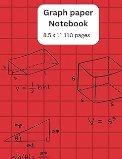 Independently Published Graph Paper Notebook: 8.5 X 11 110 Pages Of Graph Paper For Math, Engineering And Science Students ürün görseli 1