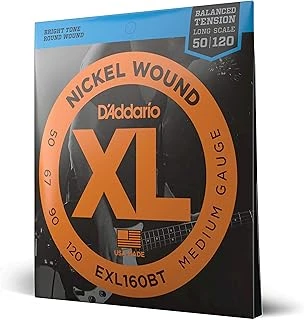 Daddario Exl160Bt Bas Gitar Tel Seti, Xl, 50-120 Long Scale, Nickel ürün görseli 1