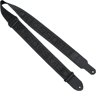 Bsm-20-Bb Yüksek Kaliteli Enstrüman Kayışları Siyah Logo | Monogram Logosu Dahil | 2 Inç Polyester Kayış Taşıma Konforu Uzun Ömür Sunar | Gitar, Bas Daha Fazlası Için ürün görseli 1