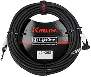 Kirlin Lgi-202Bk 1/4'' Mono Düz Uç - Dik Açılı 3 Metre Kablo ürün görseli 1