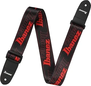 Ibanez Strap Black, Red Ibanez Logoları ürün görseli 1