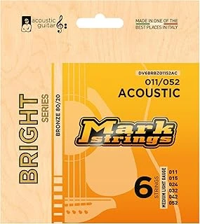 Mark Strings Bright 80/20 Bronze 11-52 Akustik Gitar Teli ürün görseli 1