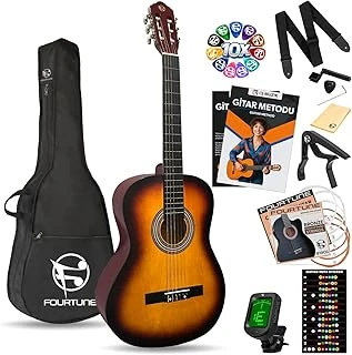 Fourtune Luca C-180Sb Sunburst Klasik Gitar Seti 4/4 Sap Ayarlı ürün görseli 1