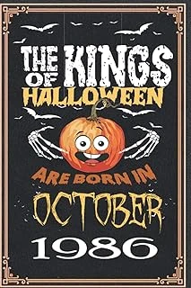 Independently Published The Kings Of Halloween Birthday Pumpkin Are Born In October 1986: 36 Th Birthday Gifts For Women Notebook | Motivational Quotes | Happy Birthday | ... Book | Personalized Birt ürün görseli 1