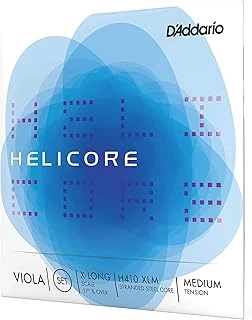 D'Addario H410-Xlm Helicore Keman Tel Seti Çoklu Bükülmüş Çelik Çekirdek Ekstra Uzun Orta ürün görseli 1